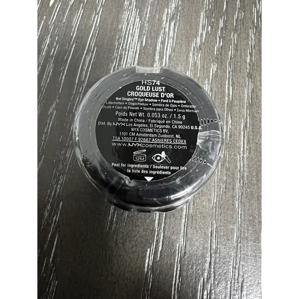 NYX Hot Singles Eye Shadow HS74 Gold Lust New, Sealed - Picture 4 of 4